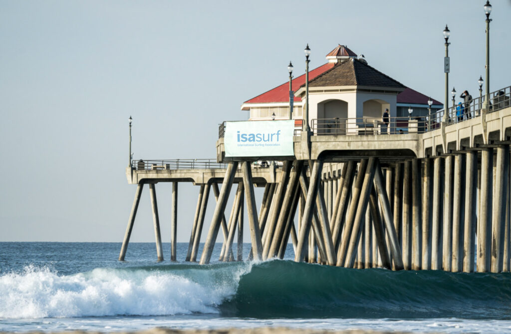 Huntington Beach, em Los Angeles, Califórnia (EUA), recebe o ISA Games 2022. Foto: Divulgação