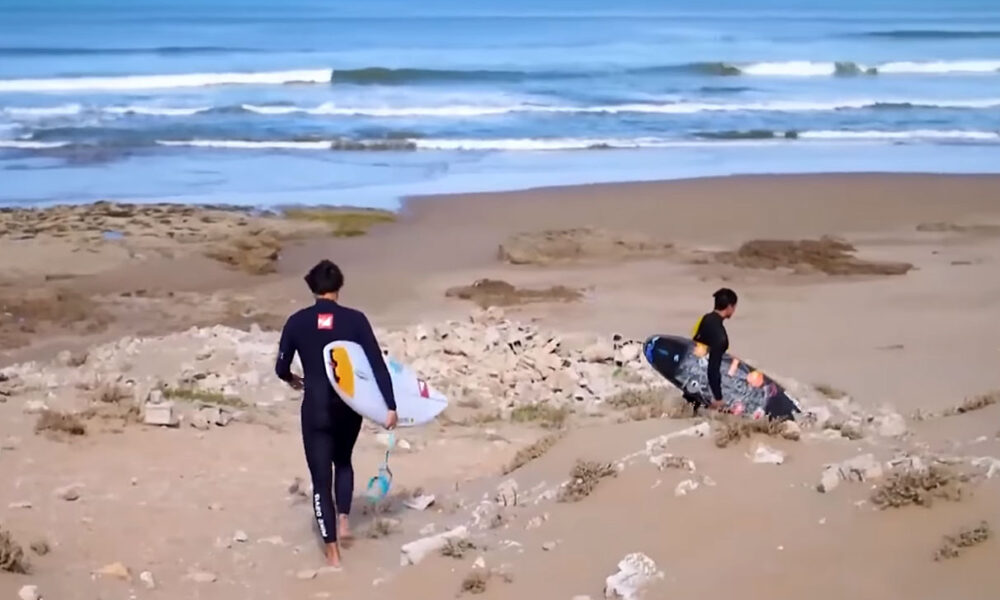 Gabriel Medina e Francisco Alves, Marrocos, Surf. Foto: Reprodução