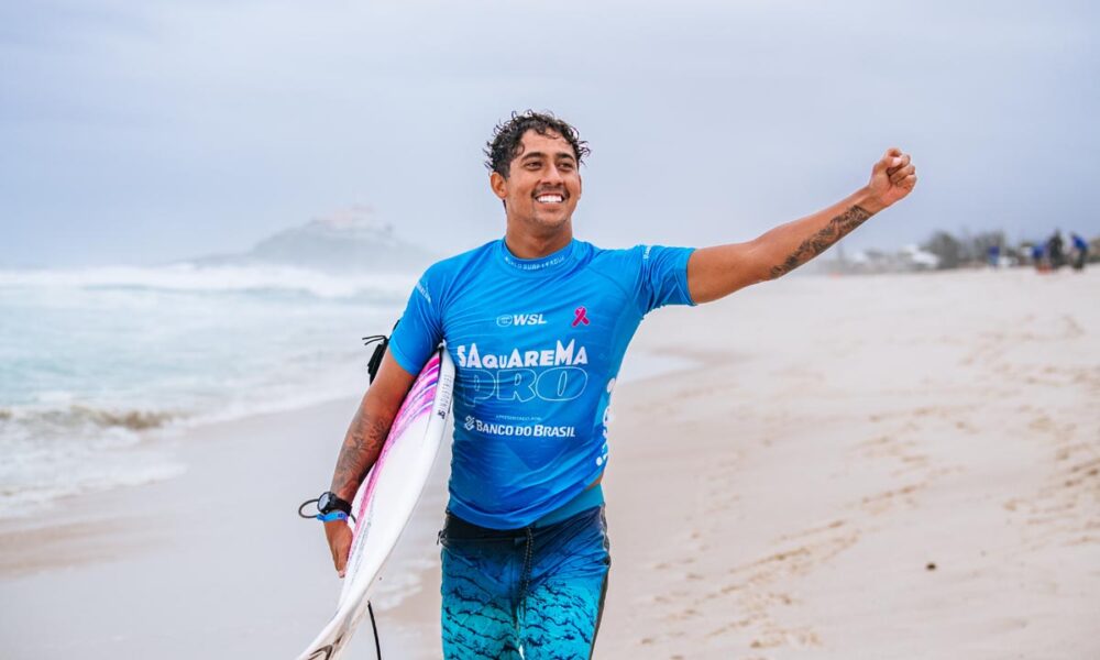 Samuel Pupo, Corona Saquarema Pro 2023, Challenger Series da World Surf League (WSL), Praia de Itaúna, Saquarema (RJ). Foto: WSL / Thiago Diz