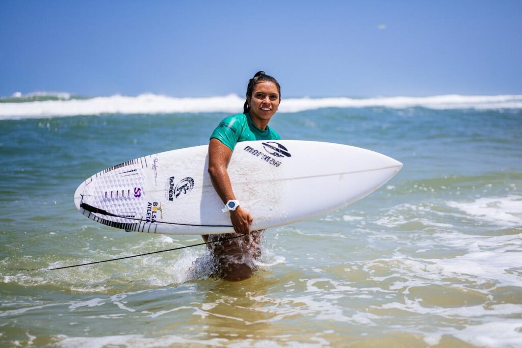 Tainá Hinckel, Corona Saquarema Pro 2023, Challenger Series da World Surf League (WSL), Praia de Itaúna, Saquarema (RJ). Foto: WSL / Thiago Diz