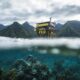 Organizadores das Olimpíadas planejam substituir tradicional torre de madeira em Teahupoo, Tahiti, por estrutura de alumínio estimada em 25 milhões de reais. Foto: WSL