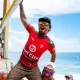 Filipe Toledo festeja título do Surf City El Salvador Pro, etapa do Tour da WSL em Punta Roca. Foto: WSL