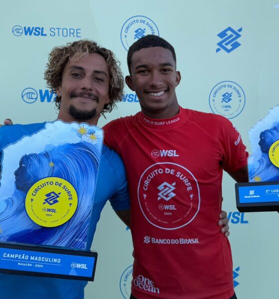 Mateus Sena e Adauto Sena na final potiguar do primeiro WQS QS do RN (Crédito da Foto: Aleko Stergiou / WSL Latam)