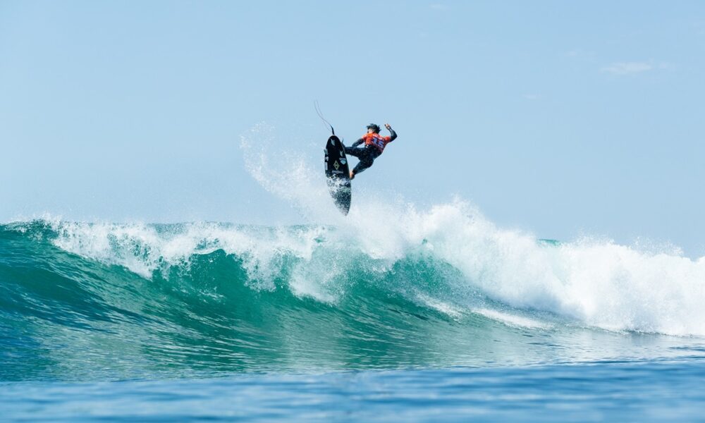 SAN CLEMENTE, CALIFORNIA - SEPTEMBER 6: WSL Champion Italo Ferreira of Brazil surfs in Title Match 1 at the Lexus WSL Finals on September 6, 2024 at San Clemente, California. (Photo by Tony Heff/World Surf League)