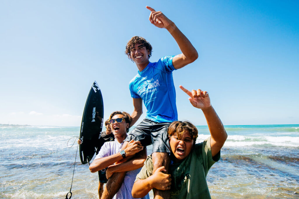 Bronson Meydi, WSL World Junior Championships 2024, Urbiztondo Beach, Monaliza Point, San Juan, La Union, Filipinas, World Surf League. Foto: © WSL / Cait Miers