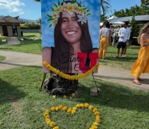 Homenagem a Tiare Couto no North Shore do Havaí, Waialua, Hawaii. Foto: Keale Lemos & Bruno Lemos