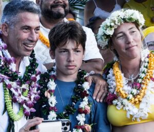 Homenagem a Tiare Couto no North Shore do Havaí, Waialua, Hawaii. Foto: Keale Lemos & Bruno Lemos