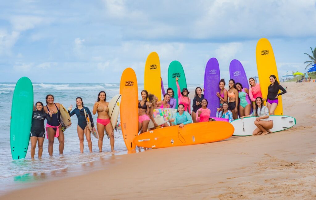 Nay Surf Club, Salvador, Bahia, surfe feminino, empoderamento, clube de surf, mulheres. Foto: @daniel_oliveirafotoss