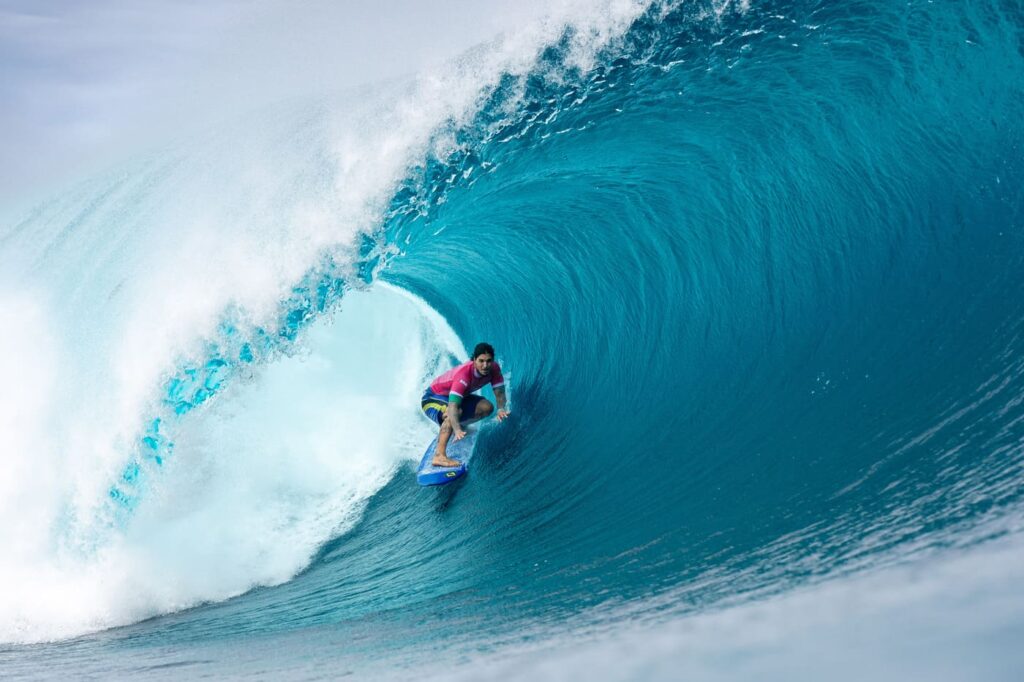 Gabriel Medina, Olimpíadas de Paris 2024, Teahupoo, Tahiti, Polinésia Francesa, Taiti, Surfe, Surf, Swell, Jogos Olímpicos. Foto: ISA / Pablo Jimenez