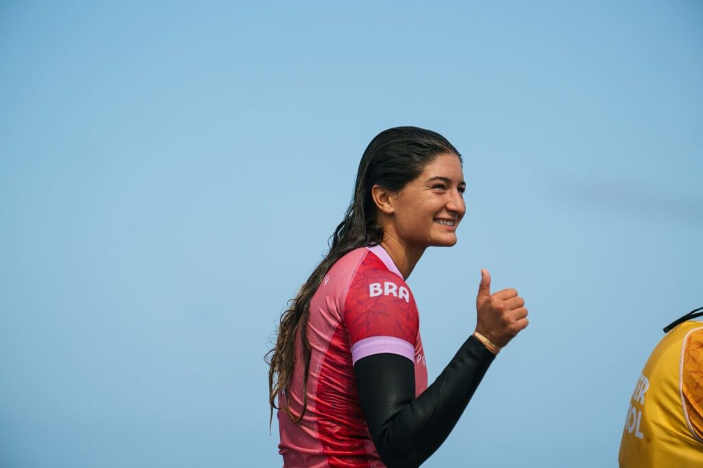 Luana Silva, Olimpíadas de Paris 2024, Teahupoo, Tahiti, Polinésia Francesa, Taiti, Surfe, Surf, Swell, Jogos Olímpicos. Foto: ISA / Beatriz Ryder