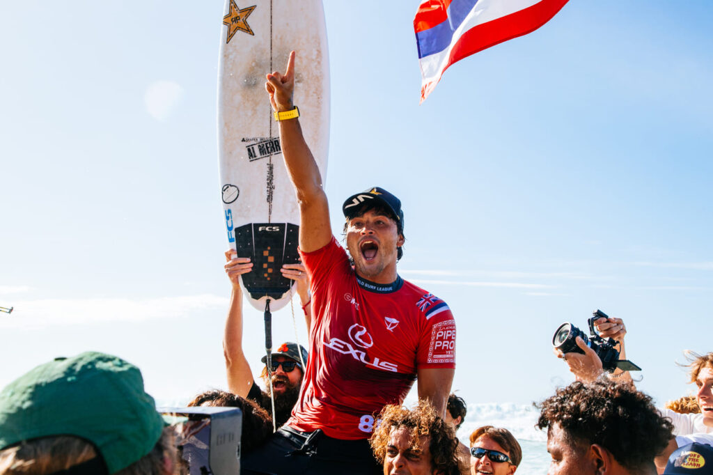 Barron Mamiya, Lexus Pipe Pro 2025, Banzai Pipeline, Hawaii, North Shore de Oahu, WSL, World Surf League, Circuito Mundial de Surf, Havaí. Foto: WSL / Tony Heff