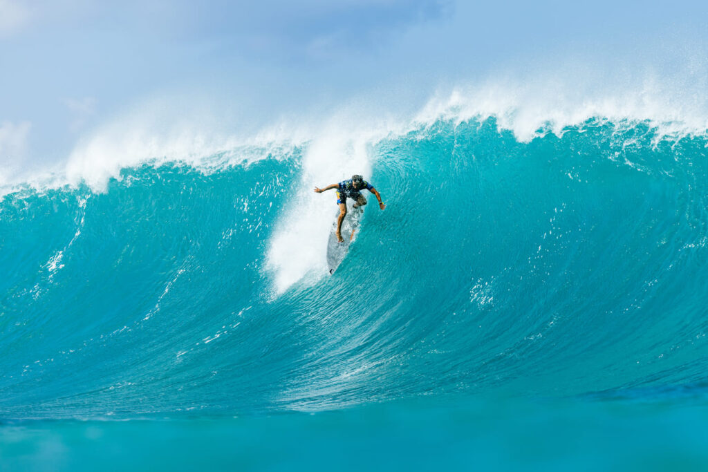 Ian Gouveia, Lexus Pipe Pro 2025, Banzai Pipeline, Hawaii, North Shore de Oahu, WSL, World Surf League, Circuito Mundial de Surf, Havaí. Foto: WSL / Bielmann