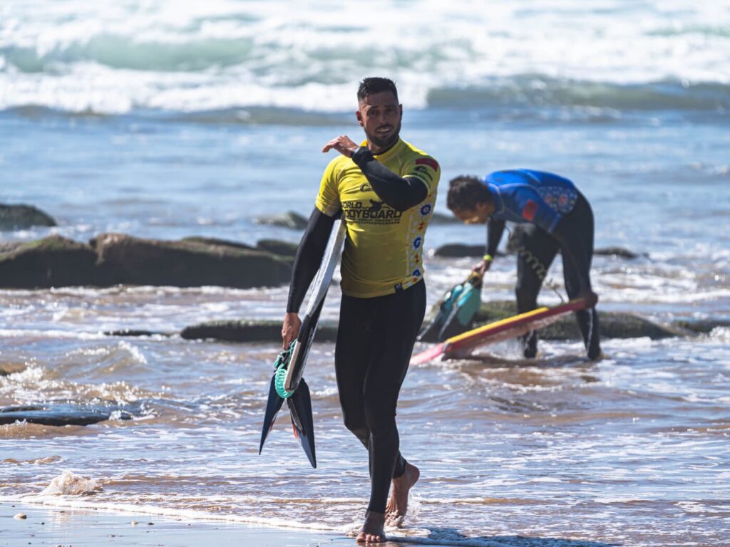 Eder Luciano fica em quinto lugar no Mundial de Bodyboard em Anza, Marrocos. Foto: Divulgação IBC