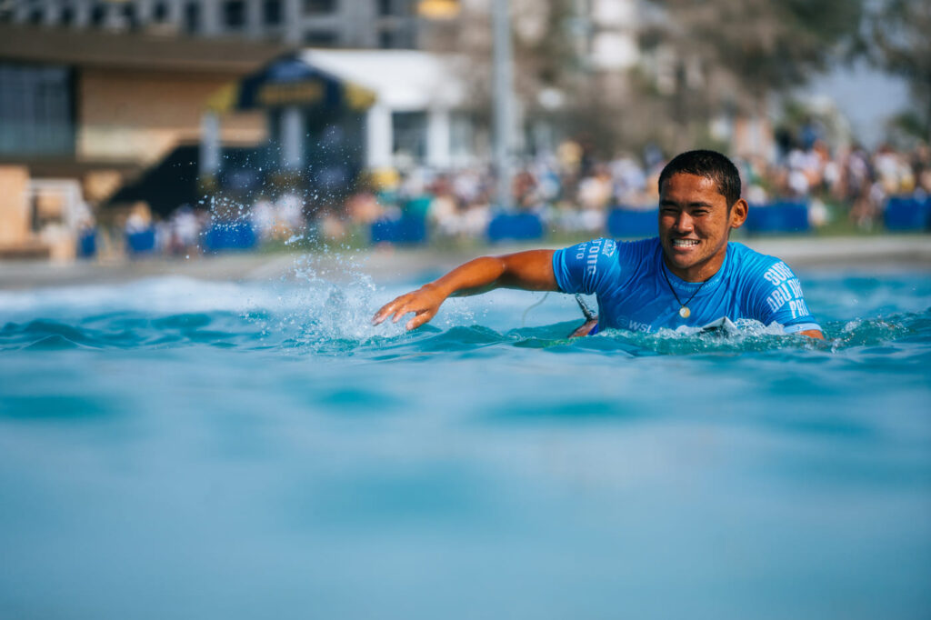 Rio Waida, Surf Abu Dhabi Pro 2025, Emirados Árabes, World Surf League, Circuito Mundial de Surf 2025. Foto: WSL / Thiago Diz