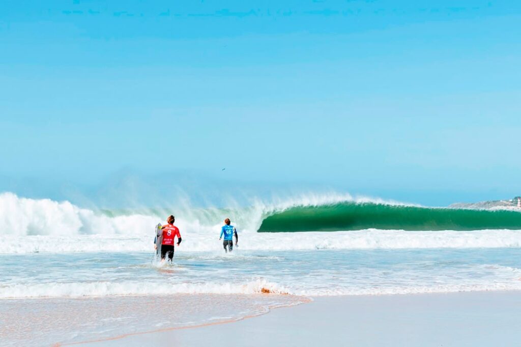 MEO Rip Curl Pro Portugal acontece na praia de Supertubos, Peniche, World Surf League, WSL, Circuito Mundial de Surf, Swell. Foto: Divulgação Rip Curl 