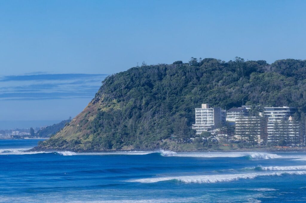 Burleigh Heads, Austrália, Ondas, Swell, Gold Coast, WSL. Foto: Andrew Shield