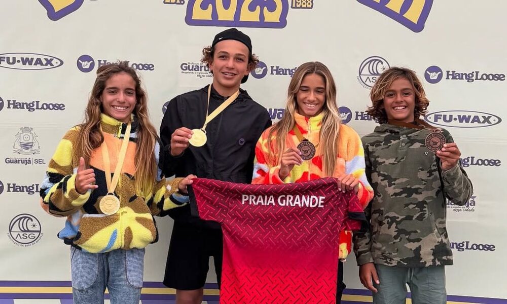 Hang Loose Surf Attack 2025, Praia do Tombo, Guarujá (SP). Foto: Arquivo pessoal Vini Palma