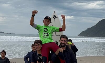 Vini Palma, Hang Loose Surf Attack 2025, Praia do Tombo, Guarujá (SP). Foto: Arquivo pessoal Vini Palma