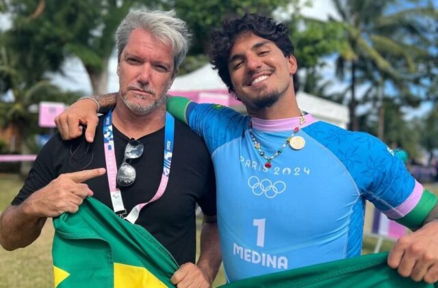 Gabriel Medina e Pedro Burckauser, criador do canal People on Tour.