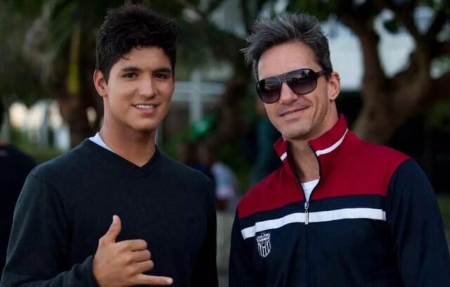 Gabriel Medina e Pedro Burckauser, criador do canal People on Tour.