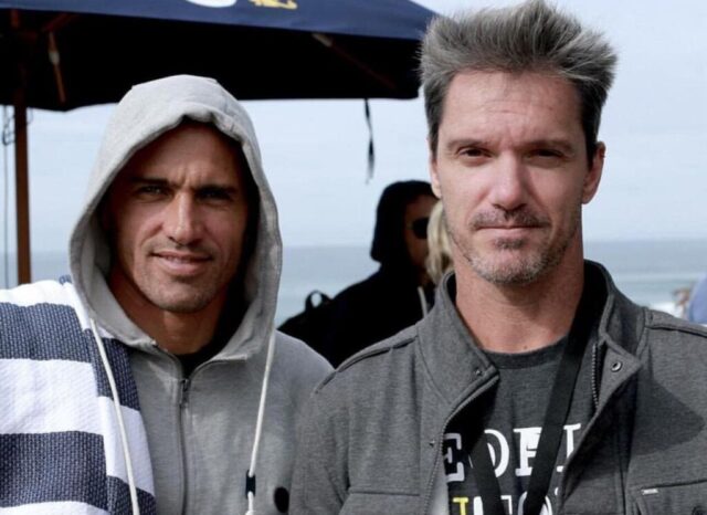 Kelly Slater e Pedro Burckauser, criador do canal People on Tour.