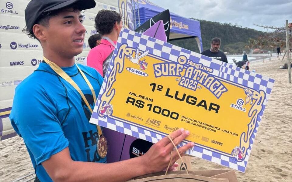 Kalani Robles, Hang Loose Surf Attack 2025, Praia do Perequê-Açu, Ubatuba (SP). Foto: Divulgação