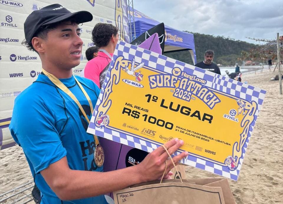 Kalani Robles, Hang Loose Surf Attack 2025, Praia do Perequê-Açu, Ubatuba (SP). Foto: Divulgação