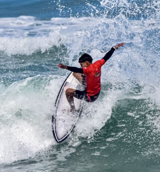 Phellype Silva, Primeira etapa do Circuito Filipe Toledo Kids On Fire 2025, Praia Grande, Ubatuba (SP). Foto: Marcelo Geacomo / @nabuscadoswell