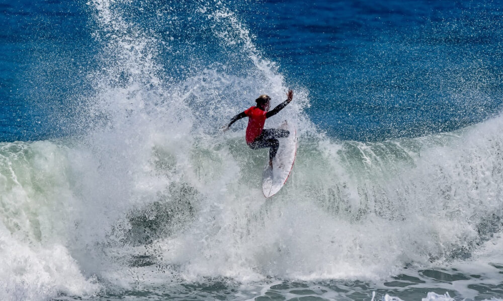 Eduardo Mulford, Primeira etapa do Circuito Filipe Toledo Kids On Fire 2025, Praia Grande, Ubatuba (SP). Foto: Marcelo Geacomo / @nabuscadoswell