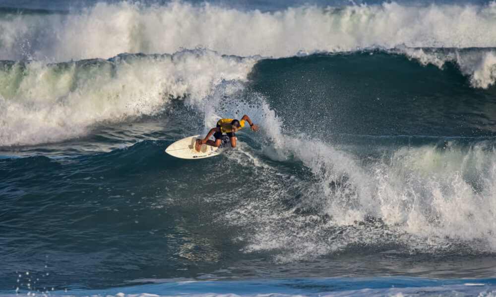 Primeira etapa do Circuito Filipe Toledo Kids On Fire 2025, Praia Grande, Ubatuba (SP). Foto: Marcelo Geacomo / @nabuscadoswell