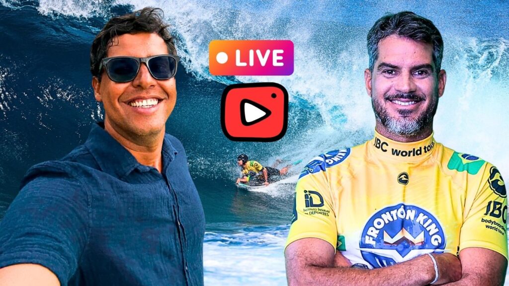 AOS Mídia estreia live com Uri Valadão, bicampeão mundial de bodyboard. Foto: Reprodução