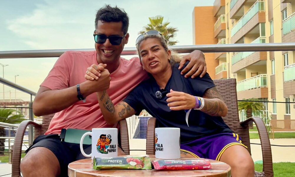 Silvana Lima é a convidada do Fala Papah! #3 e fala sem filtro com Ader Oliveira sobre surfe feminino, julgamento, aéreos, rivalidades e bastidores do circuito mundial. Foto: Divulgação