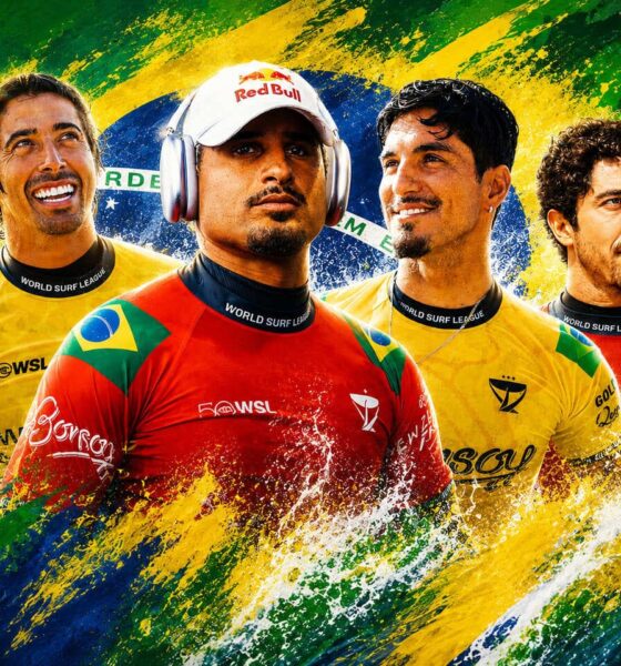 Miguel Pupo, Italo Ferreira, Gabriel Medina, Yago Dora, Brasil Top 4 WSL AOS Midia