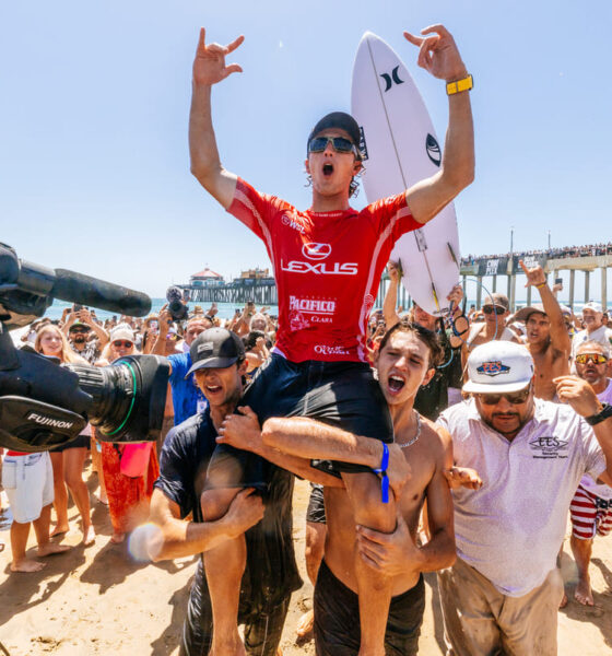 Jake Marshall Lexus US Open of Surfing 2026, Huntington Beach, Califórnia (EUA). Foto: WSL / Tommy Pierucki