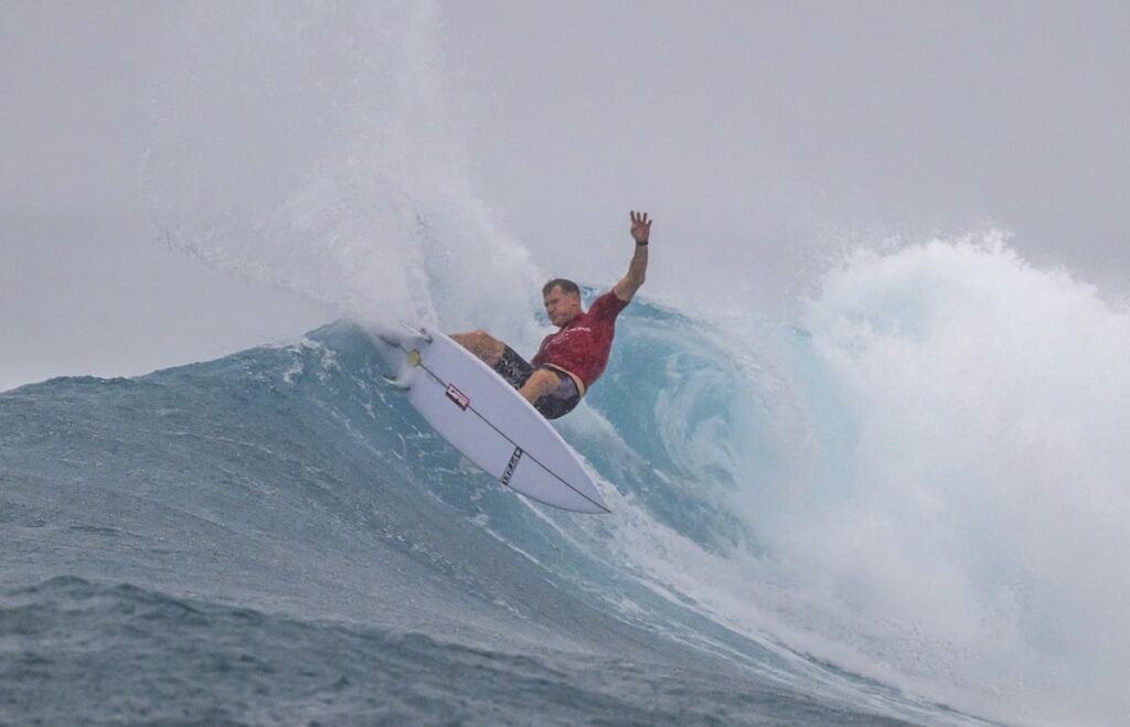 Bede Durbidge, Four Seasons Maldives Surfing Champions Trophy 2026, Sultans, Maldivas. Foto: Ted Grambeau