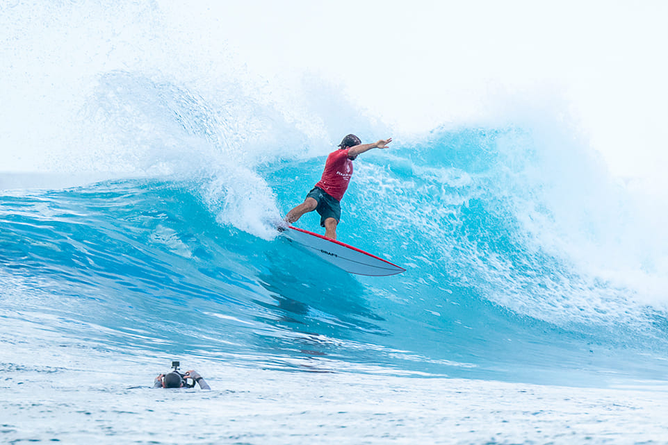 Caio Ibelli, Four Seasons Maldives Surfing Champions Trophy 2026, Sultans, Maldivas. Foto: Ted Grambeau