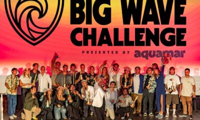 Participantes do Big Wave Challenge 2026 reunidos durante a cerimônia no Lido Theater, em Newport Beach, na Califórnia. Foto: Divulgação