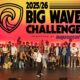 Participantes do Big Wave Challenge 2026 reunidos durante a cerimônia no Lido Theater, em Newport Beach, na Califórnia. Foto: Divulgação