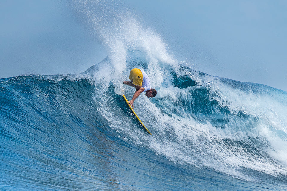Travis Logie, Four Seasons Maldives Surfing Champions Trophy 2026, Sultans, Maldivas. Foto: Ted Grambeau