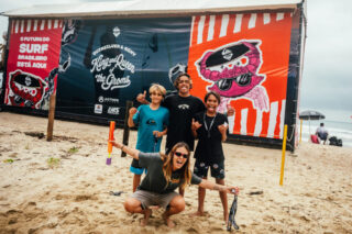 King and Queen of the Groms 2026, apresentado por Quiksilver e Roxy, em Itamambuca, Ubatuba (SP). Foto: Divulgação