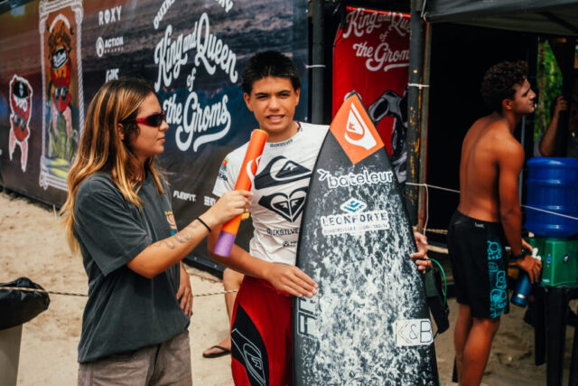 King and Queen of the Groms 2026, apresentado por Quiksilver e Roxy, em Itamambuca, Ubatuba (SP). Foto: Divulgação