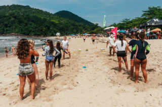 King and Queen of the Groms 2026, apresentado por Quiksilver e Roxy, em Itamambuca, Ubatuba (SP). Foto: Divulgação
