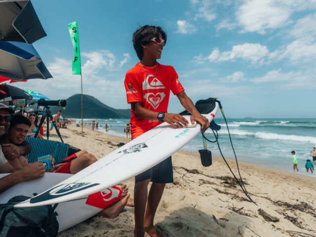King and Queen of the Groms 2026, apresentado por Quiksilver e Roxy, em Itamambuca, Ubatuba (SP). Foto: Divulgação