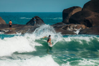 King and Queen of the Groms 2026, apresentado por Quiksilver e Roxy, em Itamambuca, Ubatuba (SP). Foto: Divulgação