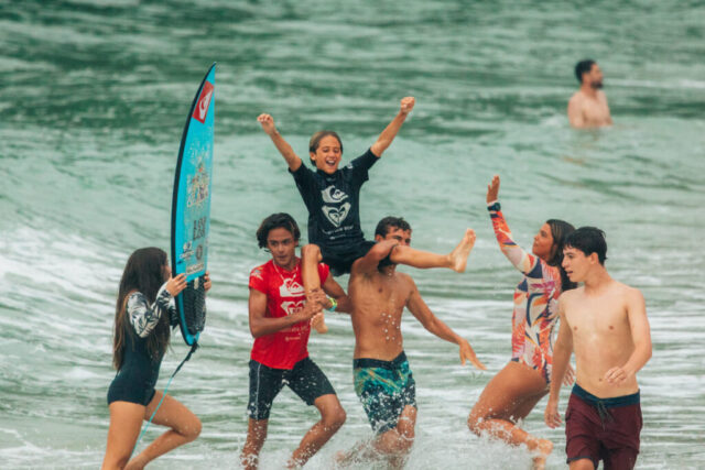 King and Queen of the Groms 2026, apresentado por Quiksilver e Roxy, em Itamambuca, Ubatuba (SP). Foto: Divulgação