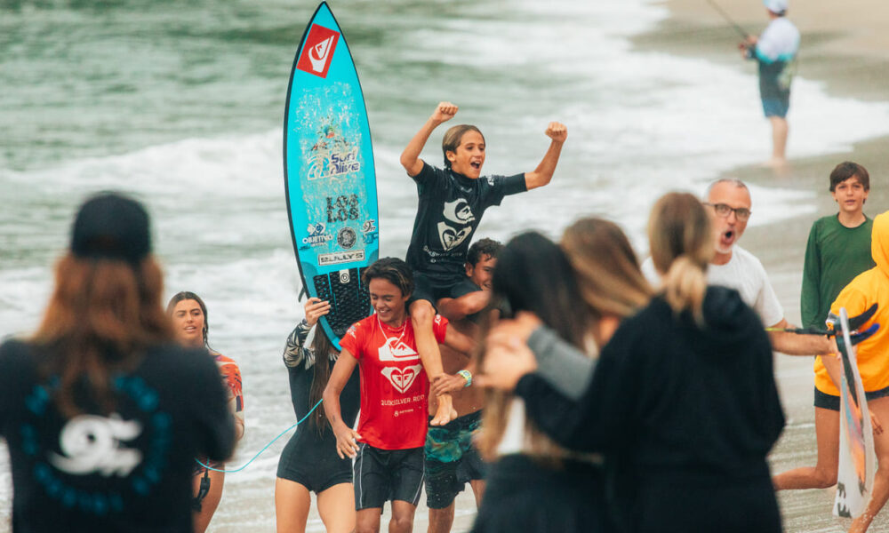 Rafael Miranda, King and Queen of the Groms 2026, apresentado por Quiksilver e Roxy, em Itamambuca, Ubatuba (SP). Foto: Divulgação