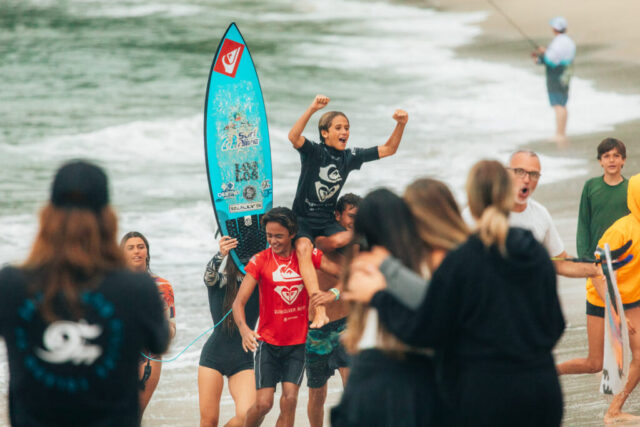 Rafael Miranda, King and Queen of the Groms 2026, apresentado por Quiksilver e Roxy, em Itamambuca, Ubatuba (SP). Foto: Divulgação