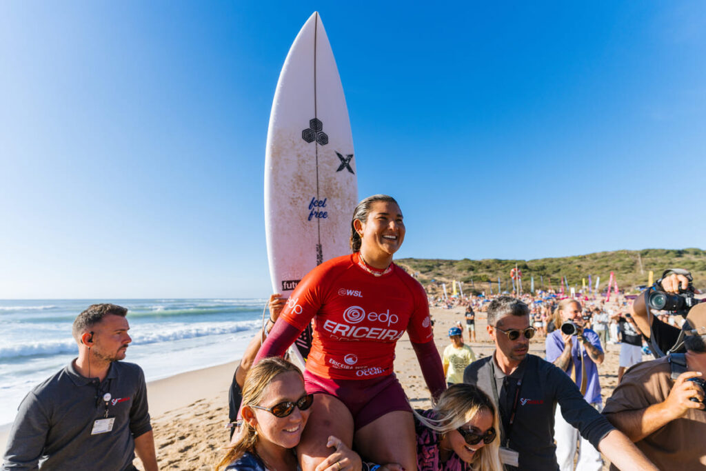 Brisa Hennessy na etapa de Ericeira do Challenger Series