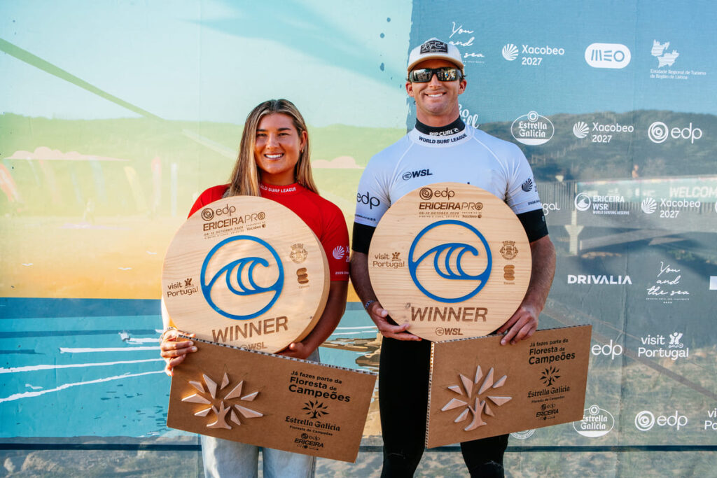 Brisa Hennessy e Crosby Colapinto, campeões em Ericeira